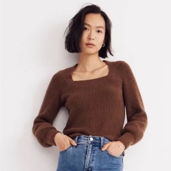 Madewell square neck sweater - Picture 1 of 5